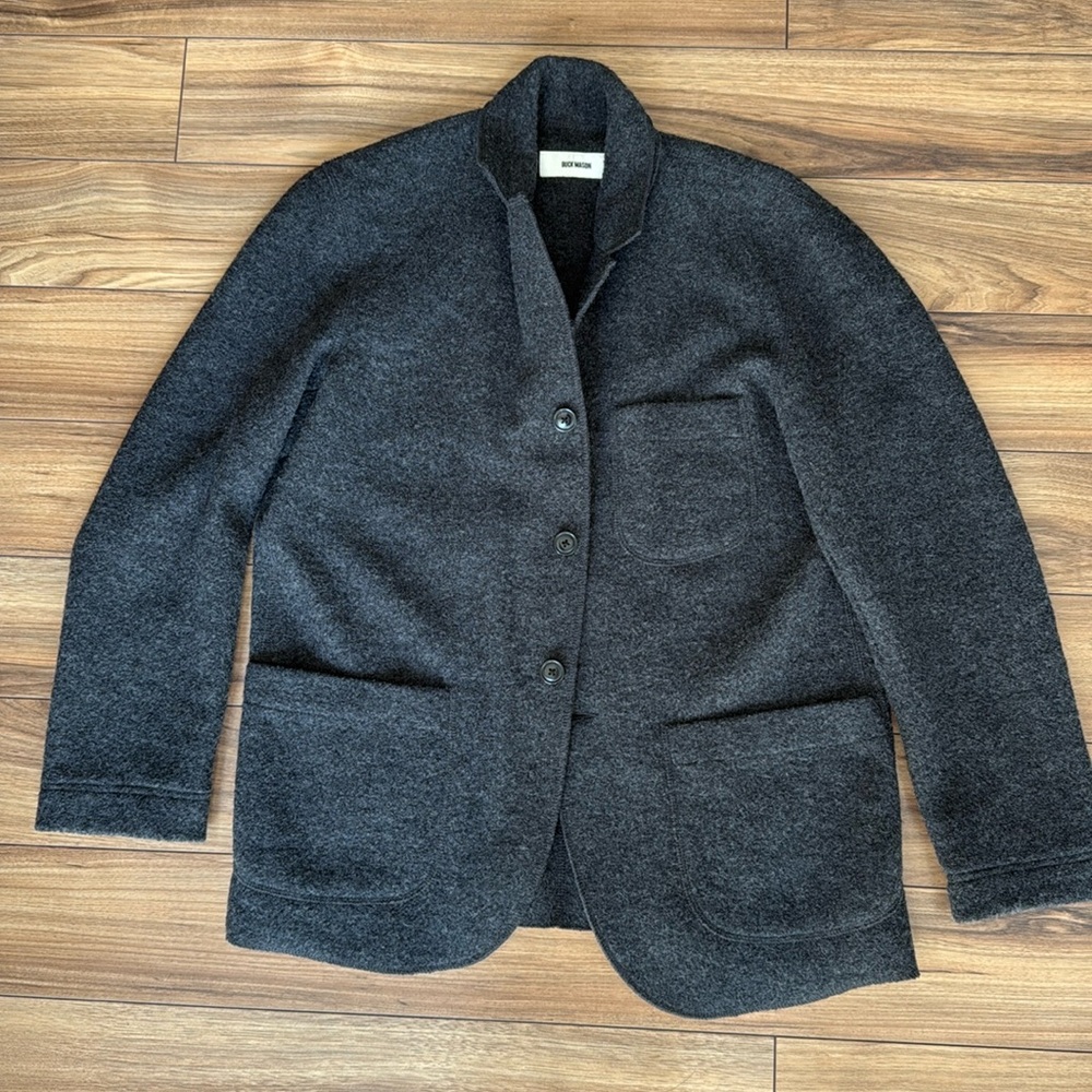 Buck Mason felted chore coat